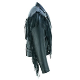 Marlon Brando Fringed Tassel Biker Leather Jacket